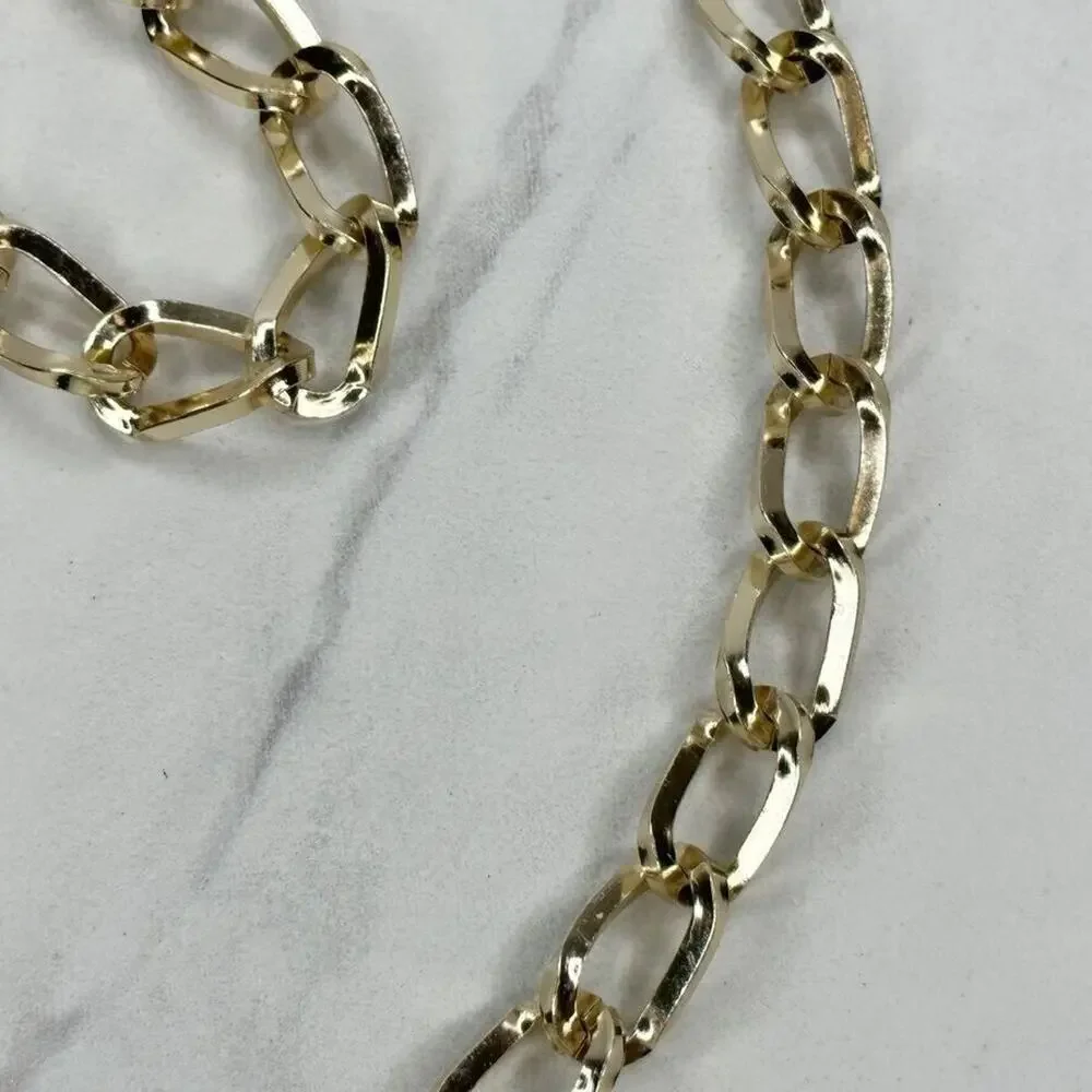 Gold Tone Y2K Chain Link Festival Statement Belt Extra Small/Small (XS/S) ✨